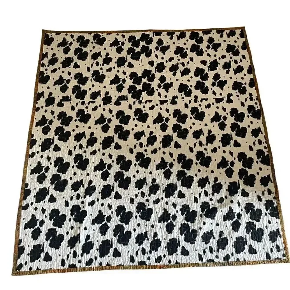 Handmade Baby Animals Cubs Quilt Multicolor Cotton One Size
